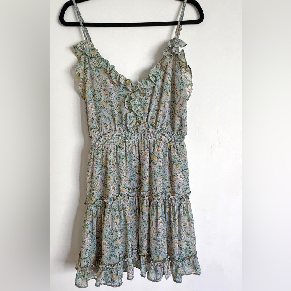 Pookie & Sebastian floral ruffle summer dress